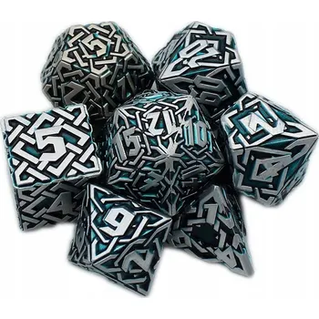 Příslušenství k deskovým hrám SEKERA LEDOVÉHO VĚTRU SADA 7 KOVOVÝCH RPG kostek