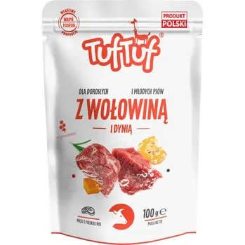 Krmivo pro psa TUF TUF kapsička pro psa hovězí s dýní 100g