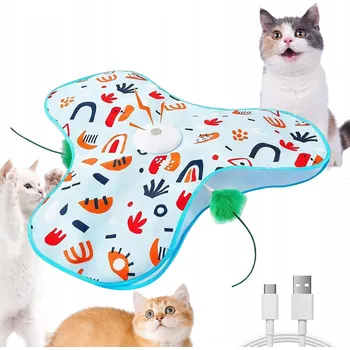 Hračka pro kočku Interaktivní hračka pro kočky se zvukem myši, hrací podložka pro kočky