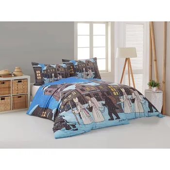 Povlečení Matějovský Mikuláš, anděl a čert Bavlna deluxe digitál povlak 50/70