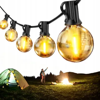 Venkovní osvětlení Zahradní girlanda SVĚTELNÝ ŘETĚZ 18M 30x LED G40