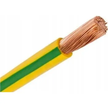 elektrický kabel Kabel jednožilový H07Z-K 1,5mm² bezhalogenový LSOH žluto-zelený LANKO
