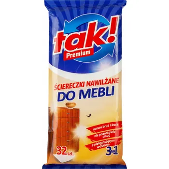 Tak vlhčené ubrousky na čištění a péči o nábytek 0,1 l