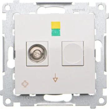 Elektrická zásuvka Simon 54 Modul Zásuvky ekvipotenciálního pospojení, antibakteriální, bílá, IP20