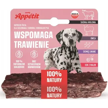 Pamlsek pro psa TYČINKA PRO PSA ŽVÝKACÍ TYČINKA PRO PSA PAMLSKY PRO DOBRÉ TRÁVENÍ ŽVÝKACÍ TYČINKA 12CM COMFY