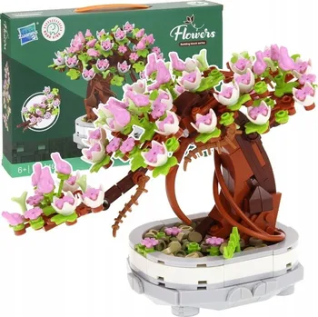 ostatní stavebnice Stavebnice Stromek Bonsai Květiny – sada 462 dílků