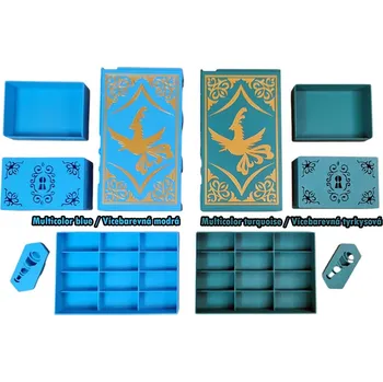 Příslušenství k deskovým hrám Taylor Jane Design Co. Podivuhodná stvoření - insert pro hru Barva: Modrá