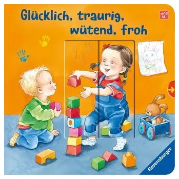 První čtění Glücklich, traurig, wütend, froh - Sandra Grimm [DE] (2026, Desková, Ravensburger Verlag)