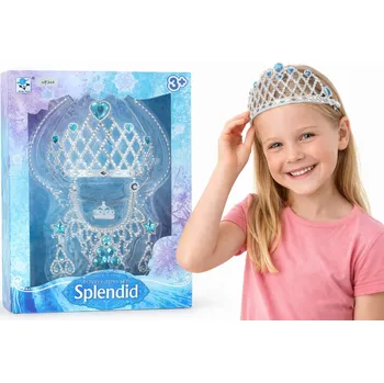 Náhrdelník Sada dětských šperků pro dívky – náhrdelník, náušnice, korunka EDDY TOYS