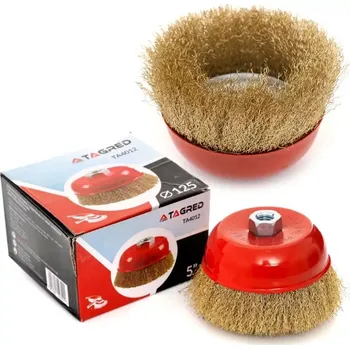 Drátěný kartáč Drátěný kartáč na brusku 125mm M14, Tagred TA4012