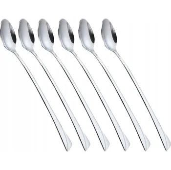 Příbor Dlouhé dezertní lžičky na kávu latte, zmrzlinu, sada 6 ks Kinghoff