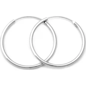 Náušnice Elegantní kruhové náušnice ze stříbra AGUC351/N Beneto / Průměr: 6 cm