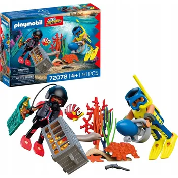 Stavebnice Playmobil PLAYMOBIL 72078 Policejní potápěč se skútrem