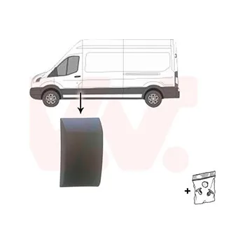 Lišta karosérie Ozdobná / ochranná lišta, boční stěna VAN WEZEL 1991405