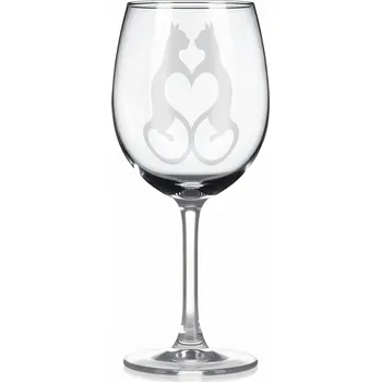 Sklenice Sklenice na víno - Zamilovaný motiv 128