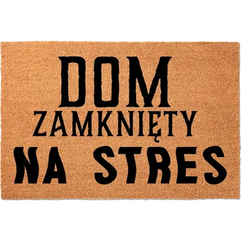 Rohožka KOKOSOVÁ VSTUPNÍ ROHOŽKA 40X60CM KE DVEŘÍM - ZAVŘENO PRO STRES