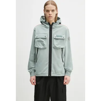 Pánská mikina Bavlněná mikina Napapijri B-Rivalto, L, zelená, 97X