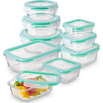Dóza na potraviny Nádoba na potraviny GierekHoff Corio skleněná 9 ks s víčky