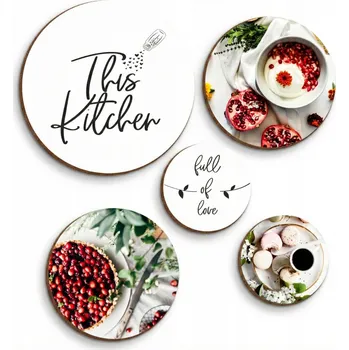 Obraz Sada nástěnných obrazů Kuchyňská dekorace na zeď do kuchyně jídelny