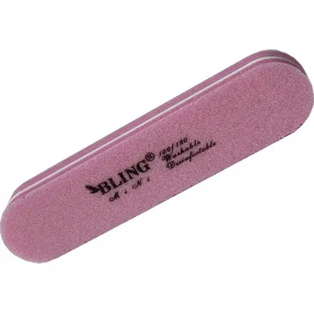 Pilník na nehty BLING 1 Ks růžový, zrnitost 100/180