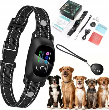 Obojek pro psa ELEKTRONICKÝ OBOJEK PROTI ŠTĚKÁNÍ VÝCVIKOVÝ S LED PRO PSA TEXTILNÍ