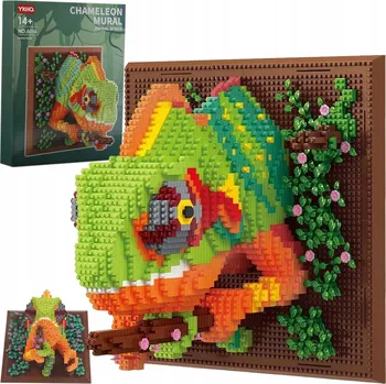 ostatní stavebnice STAVEBNICE 3D DEKORACE CHAMELEON VELKÝ SET 2688 DÍLŮ JAKO DÁREK