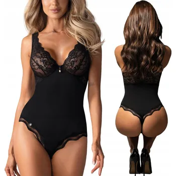 Body Obsessive krajkové body, nastavitelné ramínka, velikost L/XL