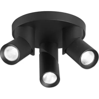 Nástěnné svítidlo Nástěnné svítidlo GU10 LED Rita nastavitelné x3 kulatý černé