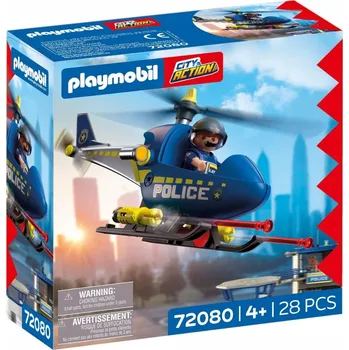 Stavebnice Playmobil PLAYMOBIL Policejní helikoptéra 72080