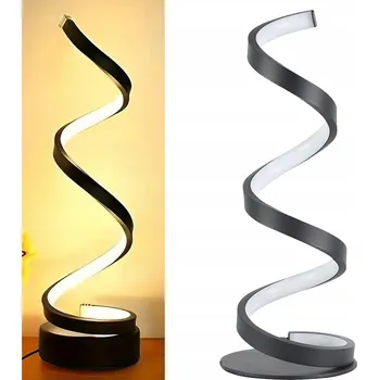 Lampička DOTYKOVÁ SPIRÁLOVÁ LAMPA NA STŮL 6 RGB BAREV + TEPLÉ BÍLÉ SVĚTLO