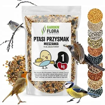 Krmivo pro ptáka KRMIVO PRO ZIMUJÍCÍ PTÁKY SMĚS PTAČÍCH PAMLSEK KRMIVO na ZIMU 1KG