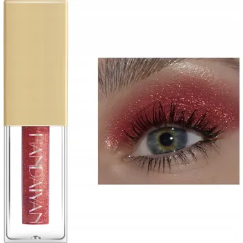 Oční stíny Třpytivé tekuté oční stíny s jemnými částečkami, bordó červená, zasychající, odstín 09