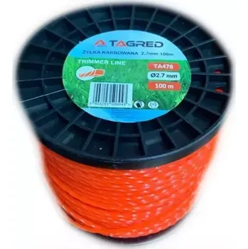 Tagred TA478, Žací struna kroucená, vroubkovaná do křovinořezu, 2,7 mm x 100 m