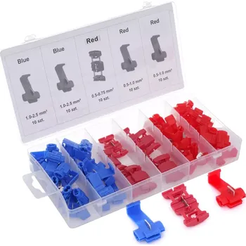 Auto-moto Tagred TA4165, Elektrické rychlospojky | sada 50 ks | 0,5 - 2,5 mm