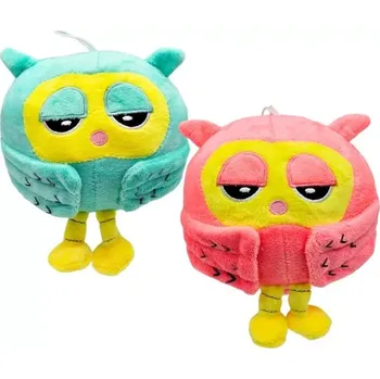 plyšák Plyšová pastelová sovička 20 cm