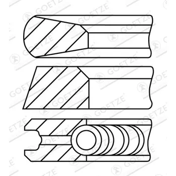 Auto-moto Sada pístních kroužků Goetze Engine 08-784821-10
