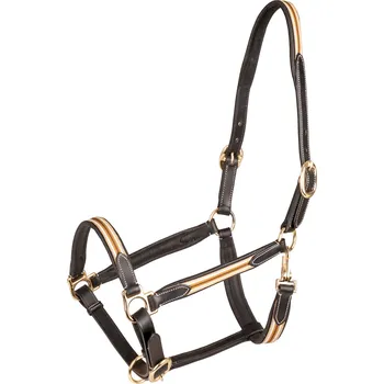 Vybavení pro koně WALDHAUSEN Ohlávka kožená Oxford X-Line Waldhausen, brown/beige FULL