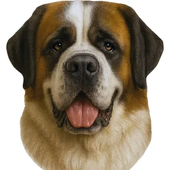 Samolepicí dekorace na vozidlo SAMOLEPKA na Auto SKLO | BERNARDYN PES DOG LOVER LÁSKA RODINA