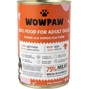 Krmivo pro psa WowPaw krmivo pro psy, hovězí, 415 g