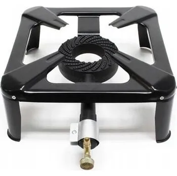 Turistický vařič Turistický plynový vařič 1 hořák 6000 W ocelový skládací 30x30 cm