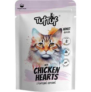Krmivo pro kočku TUF TUF Kapsička s mletými kuřecími srdci pro kočky 100g