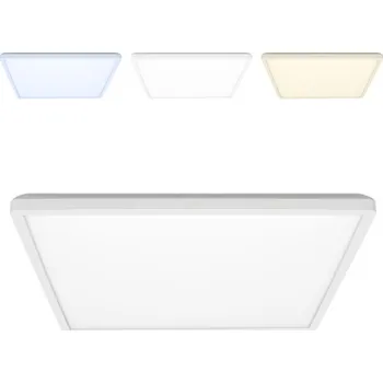 Stropní Svítidlo hermetický čtverec bílý s proměnnou barvou světla 24W NIVERA IP65