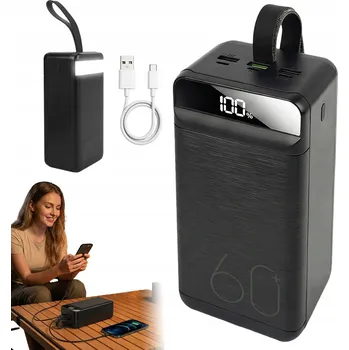 Powerbanka UNIVERZÁLNÍ POWERBANKA 60000MAH RYCHLÉ NABÍJENÍ 22.5W LED DISPLEJ