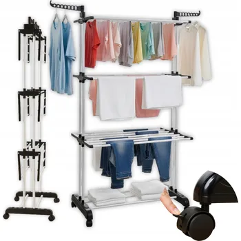 Sušák balkonová, nástěnná, volně stojící vertikální Kanza 76-125 cm