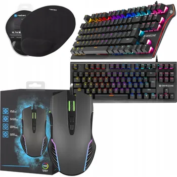 Klávesnice MECHANICKÁ KLÁVESNICE A HERNÍ MYŠ RGB – SADA