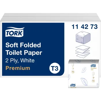 Toaletní papír Toaletní papír T3, lístky Tork 114273, karton
