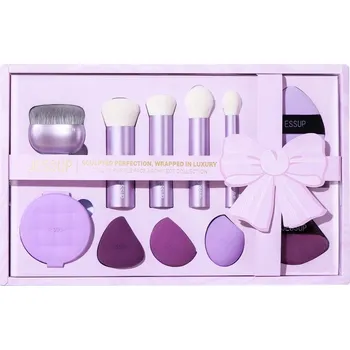 Kosmetický štětec JESSUP Luxusní sada štětců na make-up v fialové barvě 1 1 Ks .
