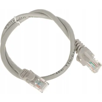 Síťový kabel Patchcord Lechpol U/UTP Cat 5e UTP / UTP 0,5 m šedý