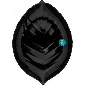 Servírovací mísa podnos skleněná Altom Design Nocturn List 25,5 cm