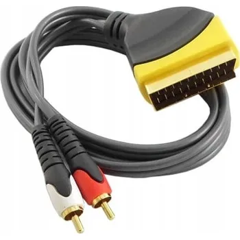 Audio kabel EURO kabel na 2x RCA cinch audio konektory RCA P-K 3m